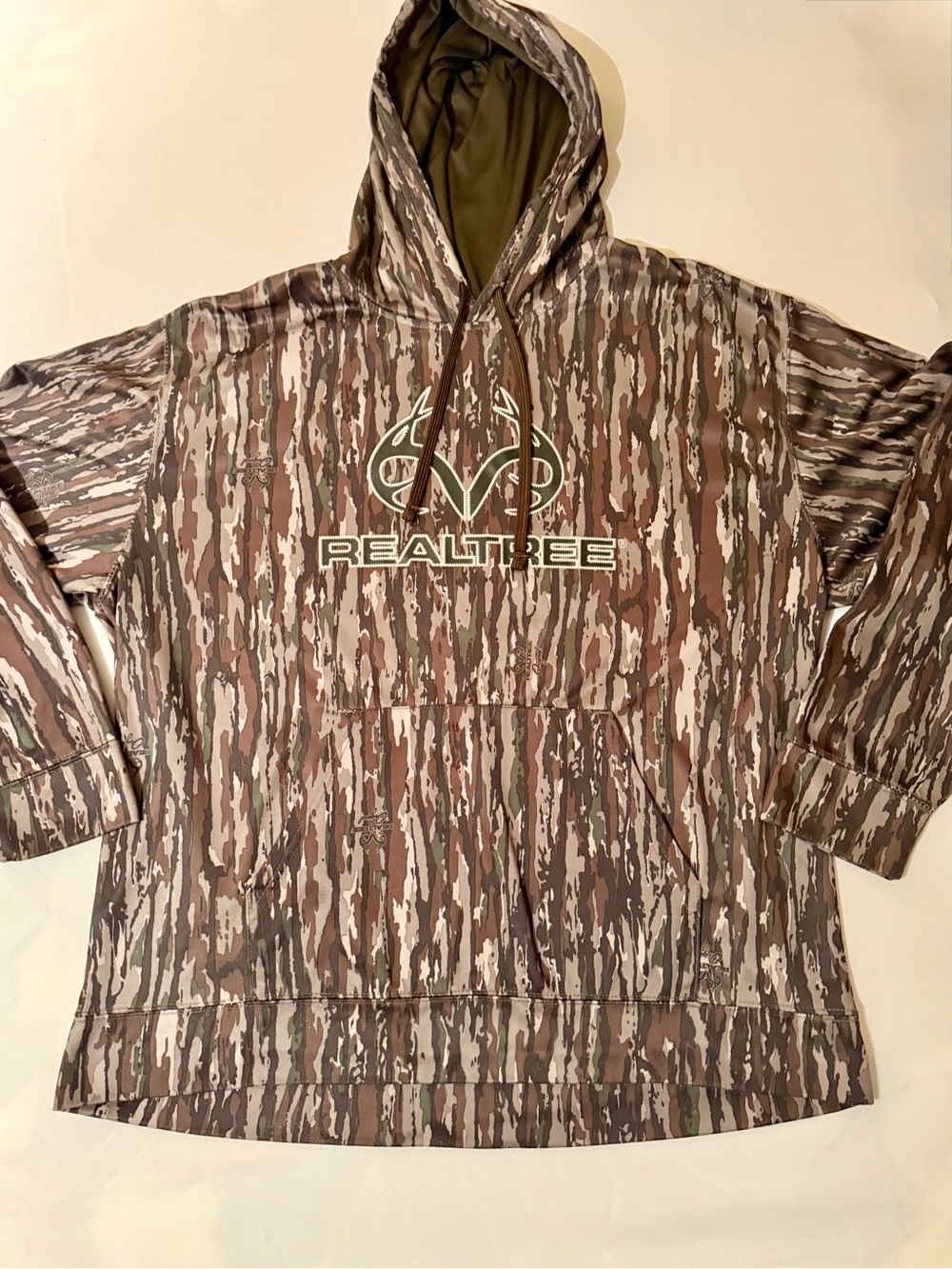 RealTree Hoodie Sweatshirt Mens XL Camouflage Logo Hunting Pullover Outdoor